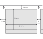 Sigel business cards 85x55mm plain 225g rounded corners white 100 pieces
