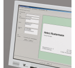 Sigel business cards 85x55mm plain 225g rounded corners white 100 pieces