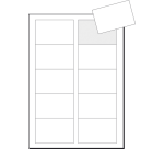 Sigel business cards 85x55mm plain 190g rounded corners white 100 pieces