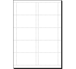 Cartes de visite Sigel 85x55mm uni 185g blanc 150 pièces