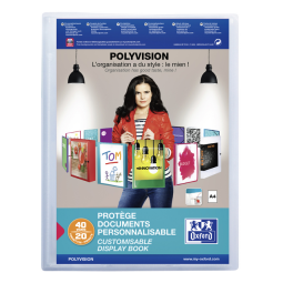 Showalbum Oxford Polyvision A4 20-tassen PP transparant