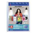 Chemise de présentation Oxford Polyvision A4 40-pochettes PP transparent