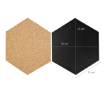 Securit Hexagon-Set mit drei Pinnwänden, vier Tafeln und Zubehör