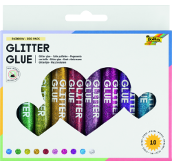 Colle à paillettes Folia 9,5ml assorti 10 pièces