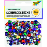 Glitter steentjes Folia 800 stuks diverse kleuren en afmetingen