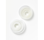 Ruban auto-agrippant Folia 20mmx20m blanc 2 rouleaux