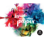Papier aquarelle Talens Ecoline 12 feuilles 290g blanc 240x320mm