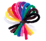 Fil chenille Folia 50cm diamètre 8mm 10 pièces assorti