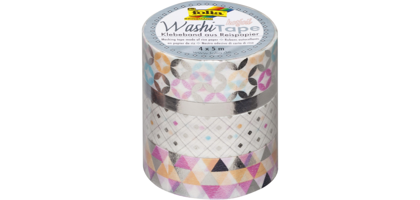 Silver Hotfoil Folia Washi Tape