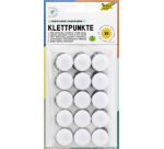 Pastille auto-agrippante Folia 2cm 15x blanc 15x noir