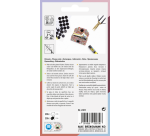 Pastille auto-agrippante Folia 2cm 15x blanc 15x noir