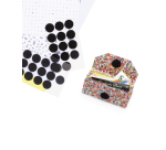 Pastille auto-agrippante Folia 2cm 15x blanc 15x noir