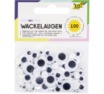 Folia moving eyes white 100 pieces 6 formats white 100 pieces