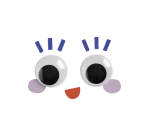 Folia moving eyes white 100 pieces 6 formats white 100 pieces