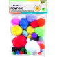 Pompons Folia assorti 30 pièces couleurs et formats assortis