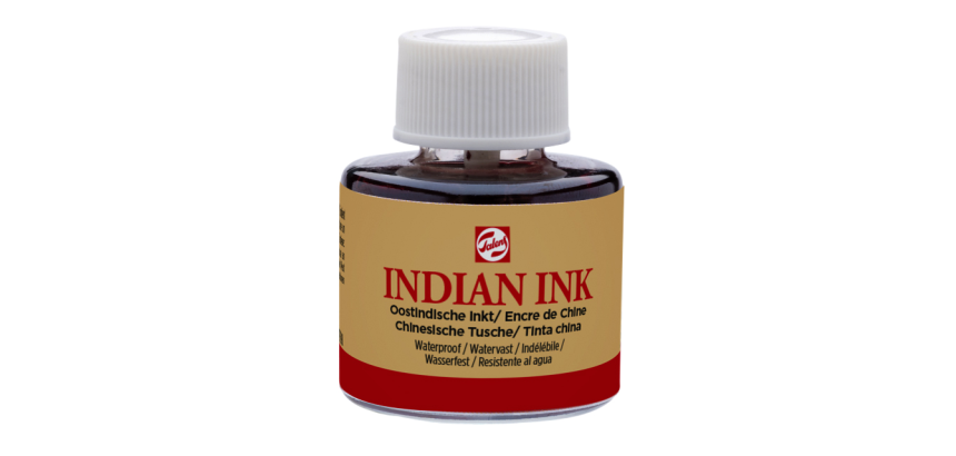 Oost-Indische inkt Talens zwart 11ml