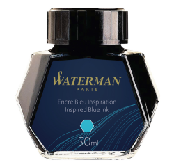 Encre pour Stylo Plume Waterman 50ml bleu pacifique