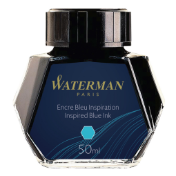 Encre pour Stylo Plume Waterman 50ml bleu pacifique