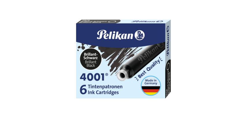 Pelikan 4001 Tintenkartusche schwarz 6 Stück