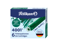 Cartouche d’encre Pelikan 4001 vert foncé 6 pièces