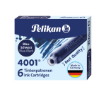 Pelikan 4001 Tintenpatronen Blau/Schwarz 6 Stück