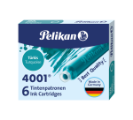 Cartouche d’encre Pelikan 4001 turquoise 6 pièces