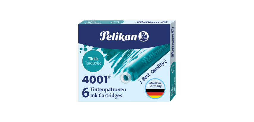 Pelikan 4001 Tintenpatronen Türkis 6 Stück