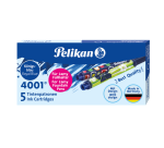 Cartouche d'encre Pelikan pour stylo plume Lamy bleu boîte 5 pièces