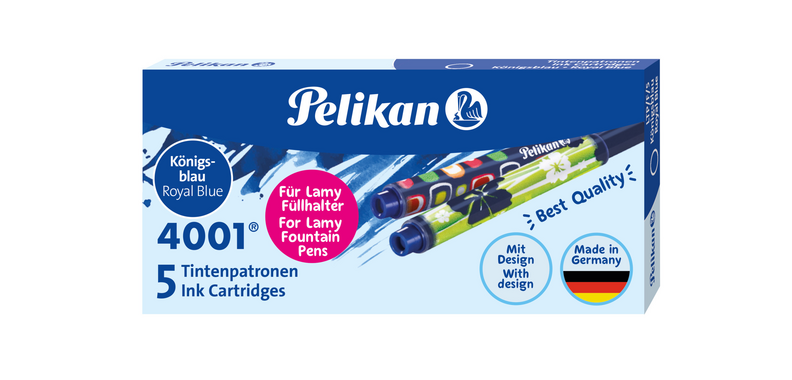Pelikan Tintenpatrone für Lamy Füller blau Schachtel mit 5 Stück