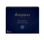 Cartouche d'encre Waterman n° 23 Longue bleu/noir boîte 8 pièces
