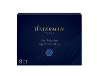 Inktpatroon Waterman nr 23 lang blauwzwart pak à 8 stuks