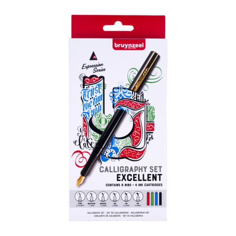 Stylo-Calligraphe Bruynzeel Excellent set 60344014 14 pièces