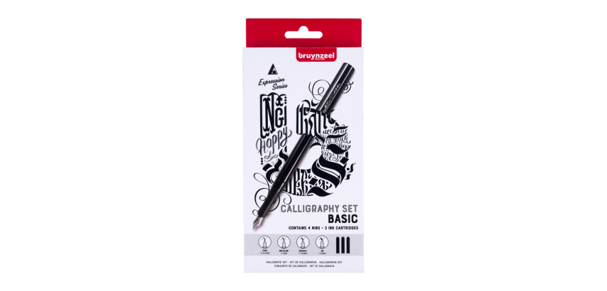 Stylo-Calligraphe Bruynzeel Expression Basic set 8 parties