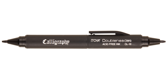 Itoya CL10 Calligraphy Marker 1.5mm-3mm Black