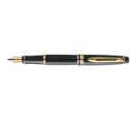 Stylo plume Waterman Expert Noir Laqué GT Medium