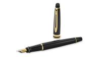 Stylo plume Waterman Expert Noir Laqué GT Medium