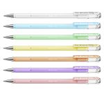 Pentel Gel Pen K108-P Fine Pastel White