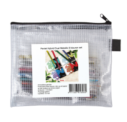 Roller encre gel Pentel K110 Dual Medium Métallique assorti blister 8 pièces