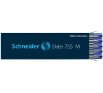 Recharge stylo bille Schneider Slider Jumbo 755 Medium bleu