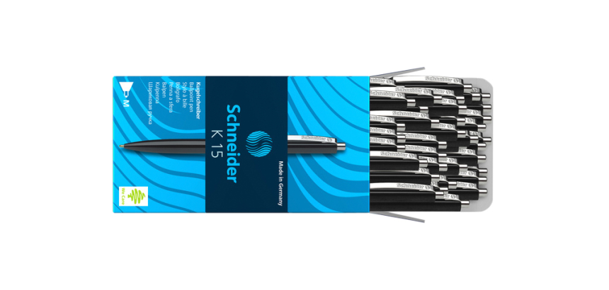 Stylo bille Schneider K15 Medium noir