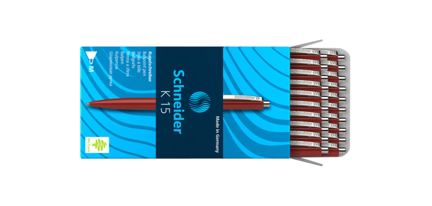 Stylo bille Schneider K15 Medium rouge
