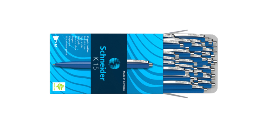 Stylo bille Schneider K15 Medium bleu