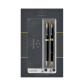 Stylo bille et stylo plume Parker Sonnet Black Lacquer GT Medium