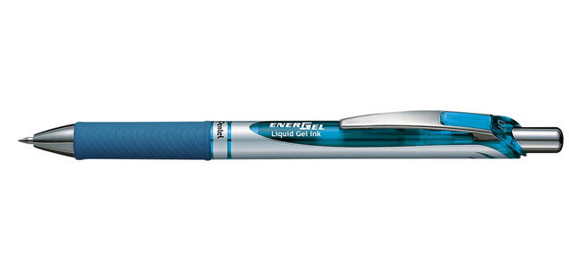 Pentel BL77 EnerGel Medium Light Blue Gel Roller
