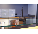 Stylo bille de comptoir Han i-Line socle et chaîne Medium noir