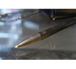 Stylo bille de comptoir Han i-Line socle et chaîne Medium noir