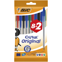 EN_BIC CRISTAL ASSORTI BLS 8+2