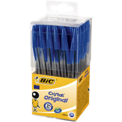 Balpen Bic Cristal Tubo 50 blauw medium