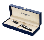 Stylo bille Waterman Expert Noir Laqué CT Medium