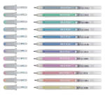 Gelschrijver Sakura Gelly Roll Stardust set à 12 kleuren